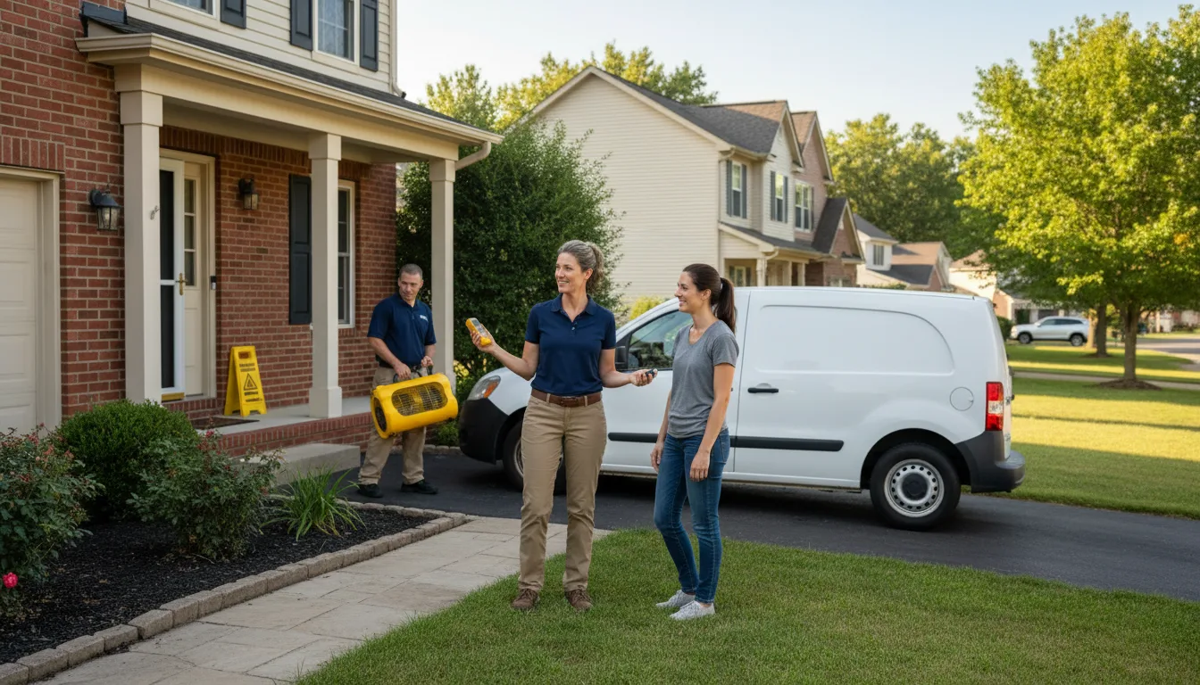 Residential water damage restoration in Holstein, NE